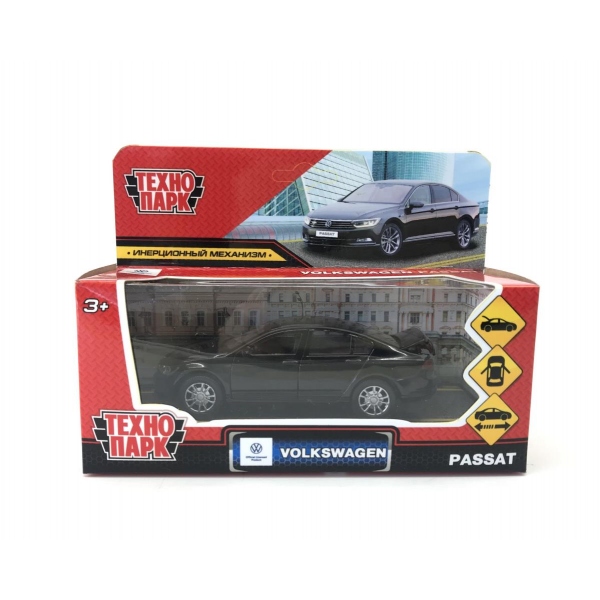Машина металлическая ТЕХНОПАРК VOLKSWAGEN PASSAT черн. - фото 1