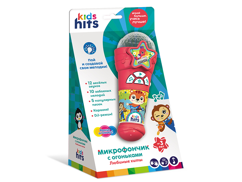 Микрофон музыкальный Любимые хиты Kids Hits - фото 1