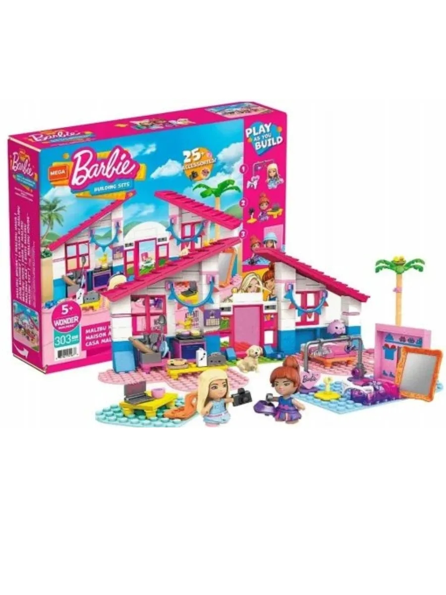 Конструктор Барби Дом мечты в Малибу 303дед. - фото 1