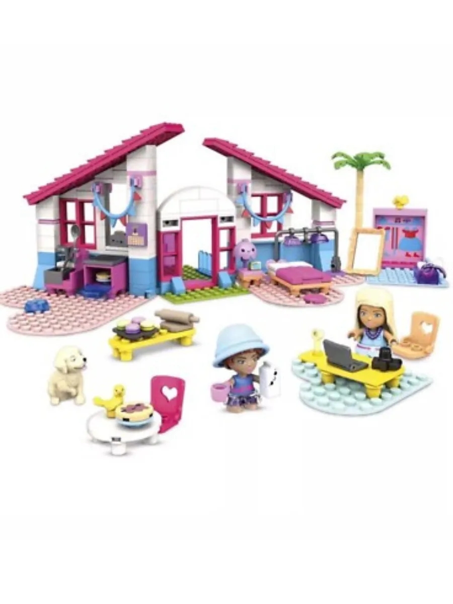 Конструктор Барби Дом мечты в Малибу 303дед. - миниатюра 2