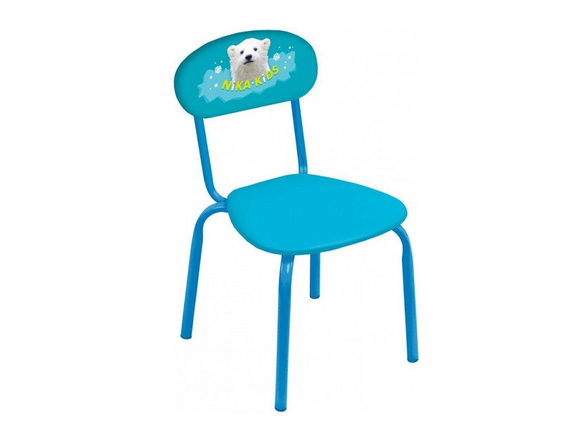 Стул детский с бел. медвежонком - фото 1