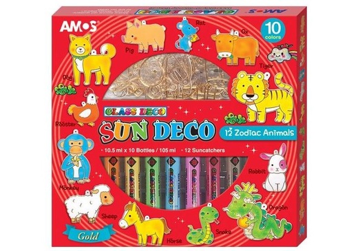 Н-р витр. краски 10цв*10,5мл с витр. Символы года - фото 1