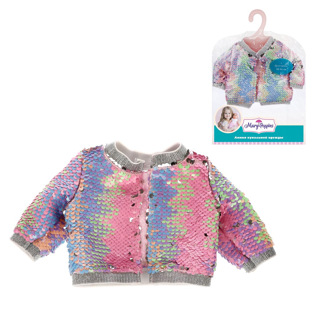 Одежда для кукол 36-40 см Бомпер с пайетками Блеск Mary Poppins - фото 1