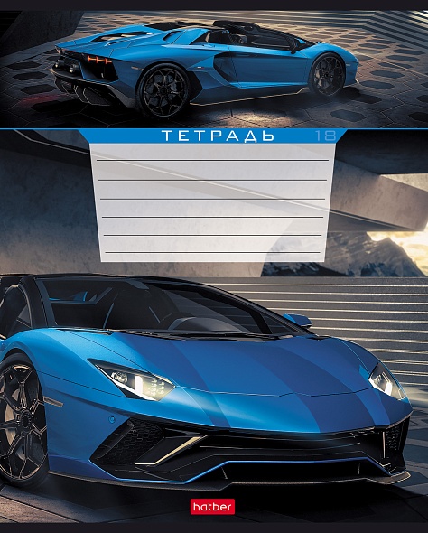 Тетрадь 18л. клетка Я люблю гонки Hatber - фото 1