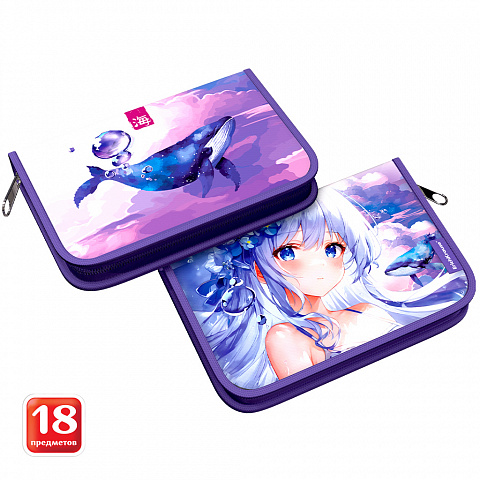 Пенал с наполнением Kawaii Whale EK - фото 1