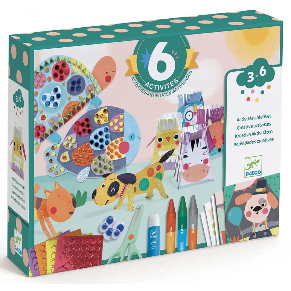 Набор для творчества Домашние животные 6 в 1 DJECO - фото 1
