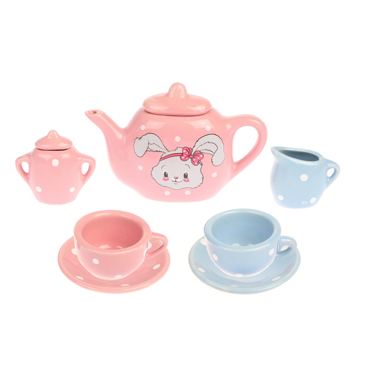 Посуда набор Зайка фарф. 9 предм. - миниатюра 2