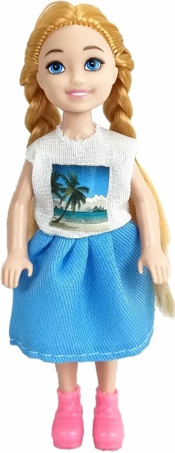 Кукла Alisa Little Love Блондинка с косичками 15 см - фото 1