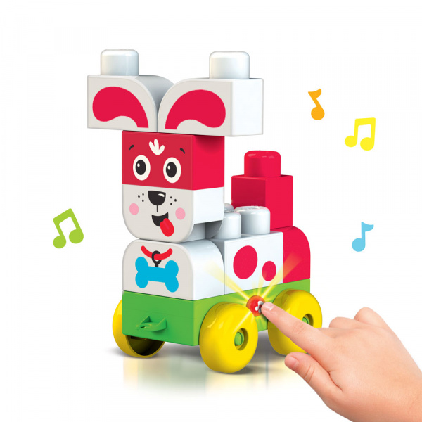 Конструктор блочный музыкальный Собачка - фото 1