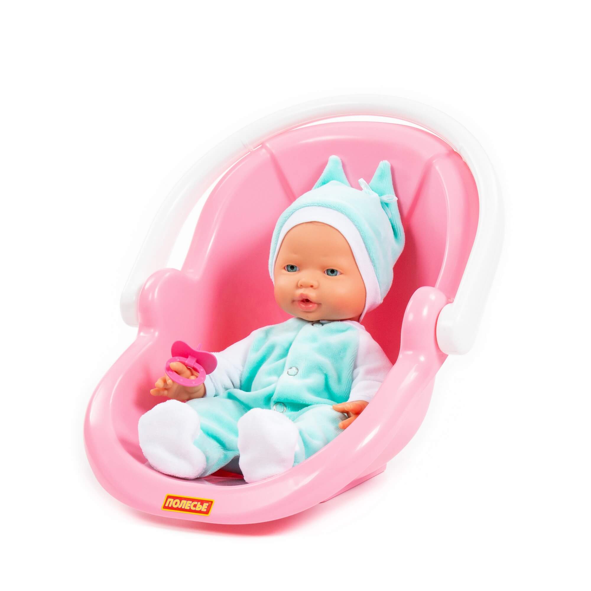 Пупс Веселый с соской и переноской Полесье - фото 1