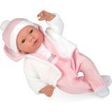 Пупс 38см. мягк. звук. роз. - фото 1