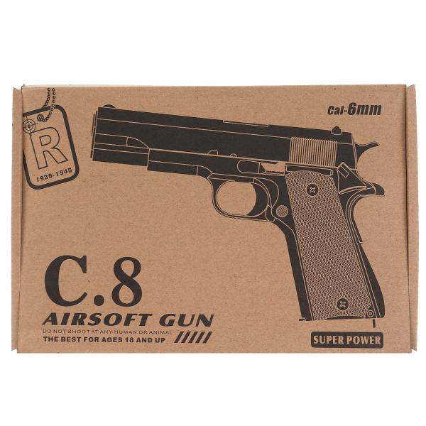 Пистолет металлический в/к - миниатюра 2