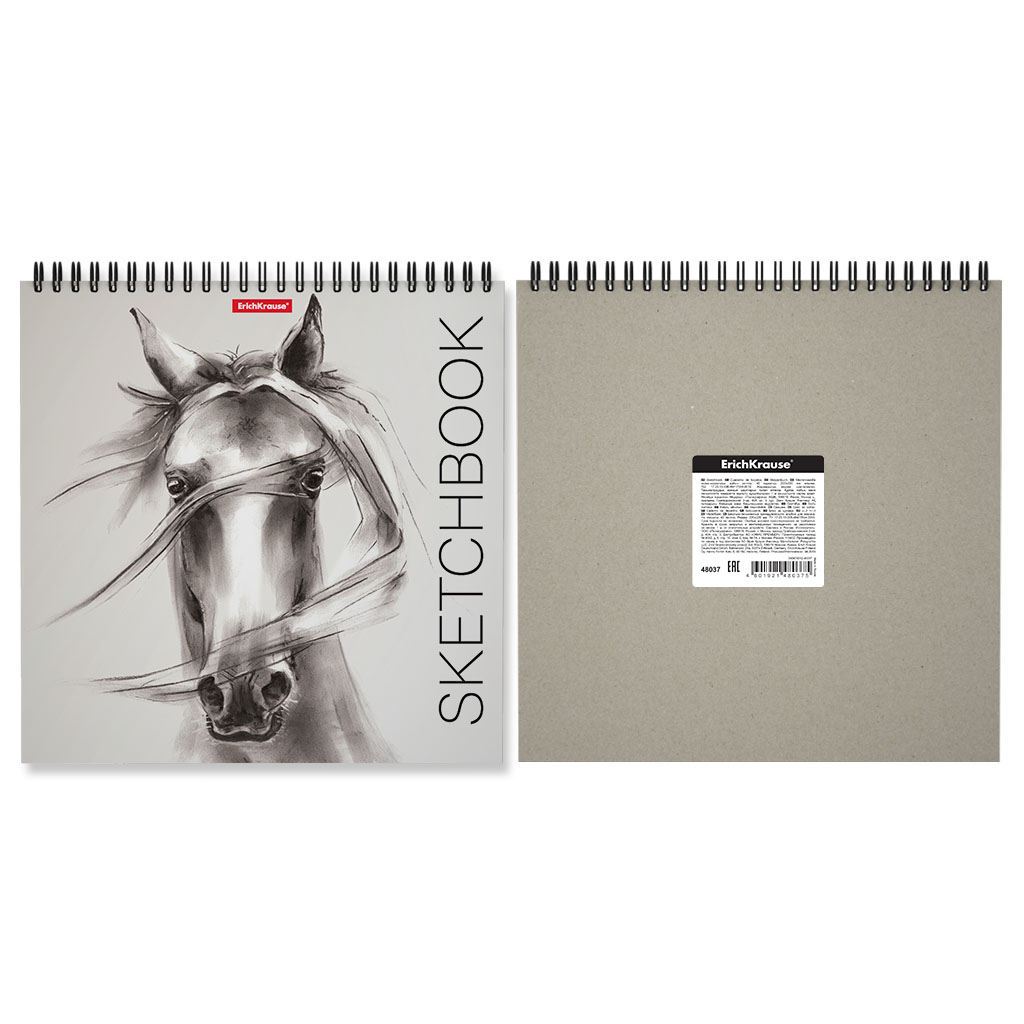 Скетчпад бел. бум. 40л. Wild Horse - фото 1