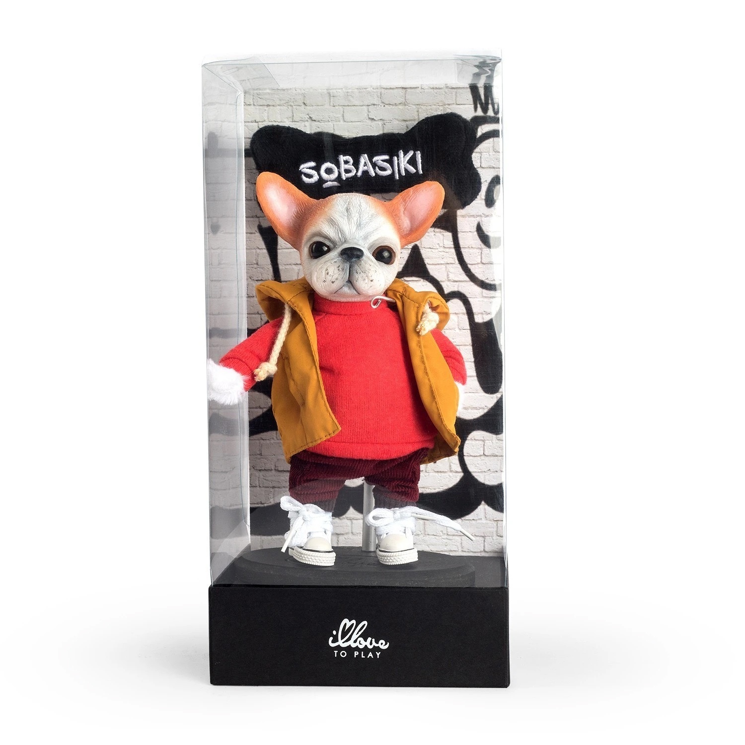 Мягкая игрушка Собака Бульдог французский Баги - фото 1