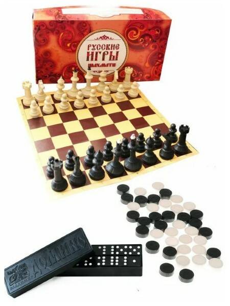 Русские игры (шахм., шашки, домино, доска)1078/03-004 - фото 1