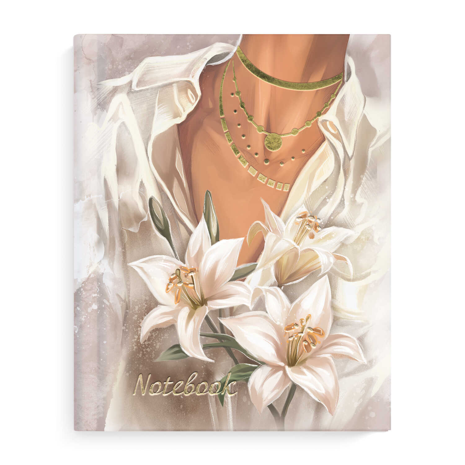 Записная книжка А6 80л. Оттенки белого - фото 1