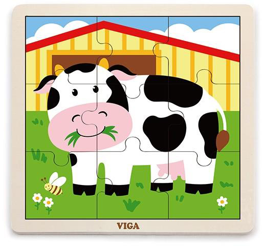 Пазл Корова 9 дет. - фото 1