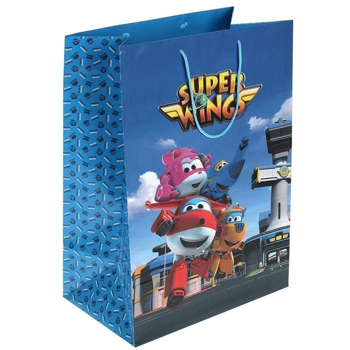 Пакет подарочный Супер крылья 33*46 - фото 1