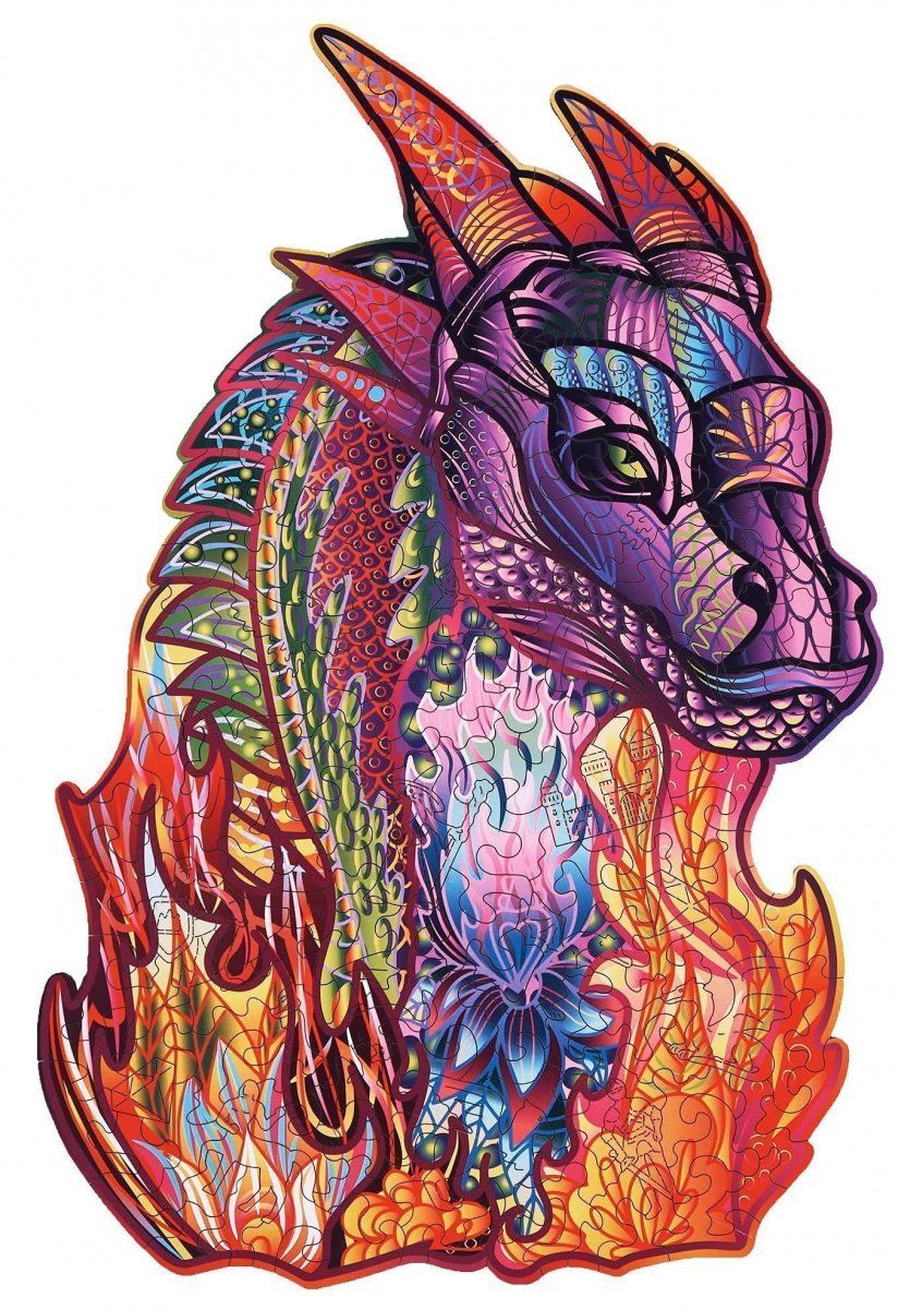 Пазл деревянный Волшебный Дракон Wood Trick - фото 1