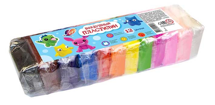 Масса для лепки 12цв. ЛУЧ - фото 1