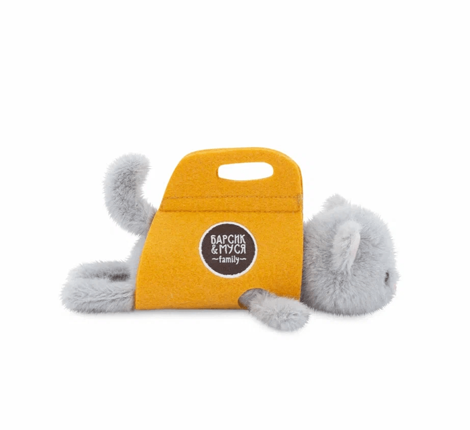 Мягкая игрушка Котенок в сумке сер. Orange - миниатюра 3