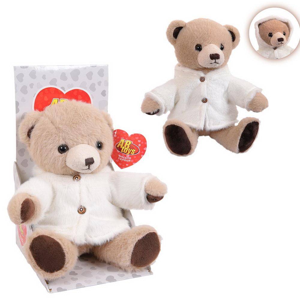 Мягкая игрушка Медведь в курточке 20 см - фото 1