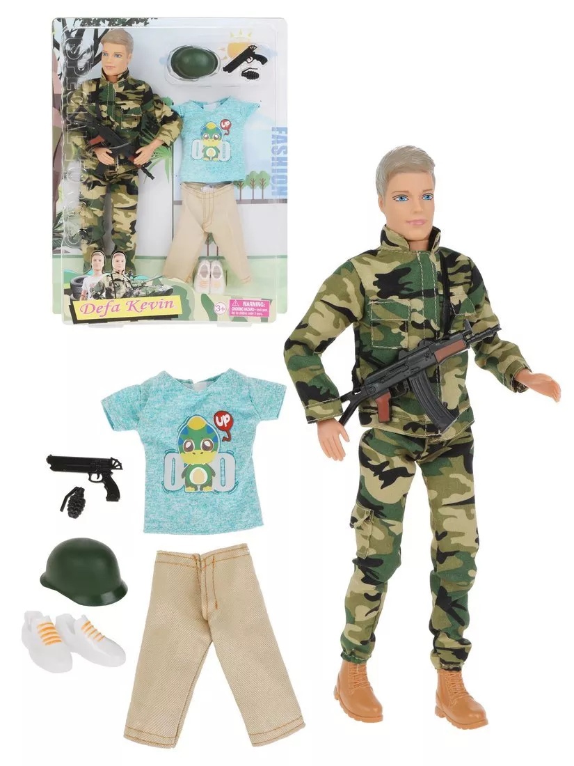 Кукла Кен 31 см Kevin Военный Defa - фото 1