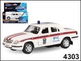  Модель мет. Autotime ГАЗ 31105 МЧС 1:43 - фото 1