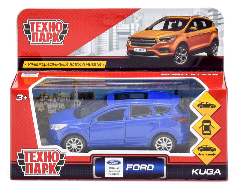 Машина металлическая ТЕХНОПАРК FORD KUGA син. - миниатюра 3