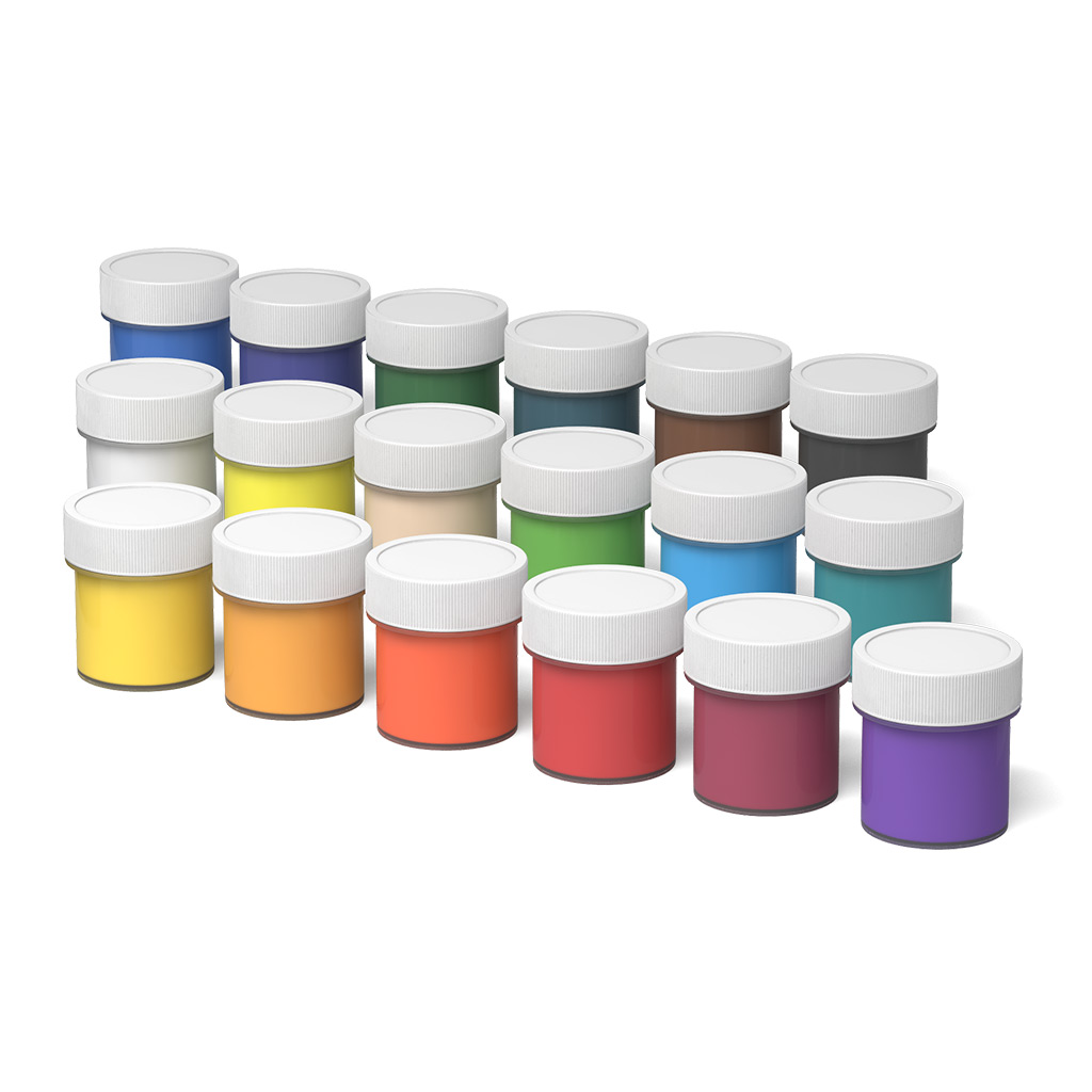 Гуашь 18цв. EK - фото 1