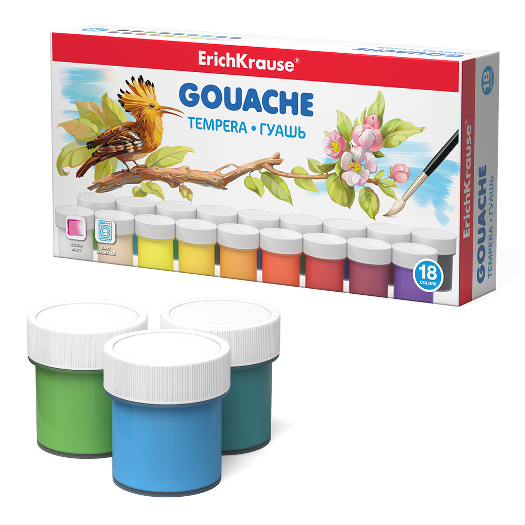 Гуашь 18цв. EK - миниатюра 2
