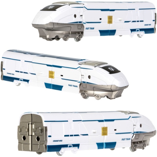 Трансформер Робот - Поезд 2в1 голуб. Bondibon - миниатюра 2