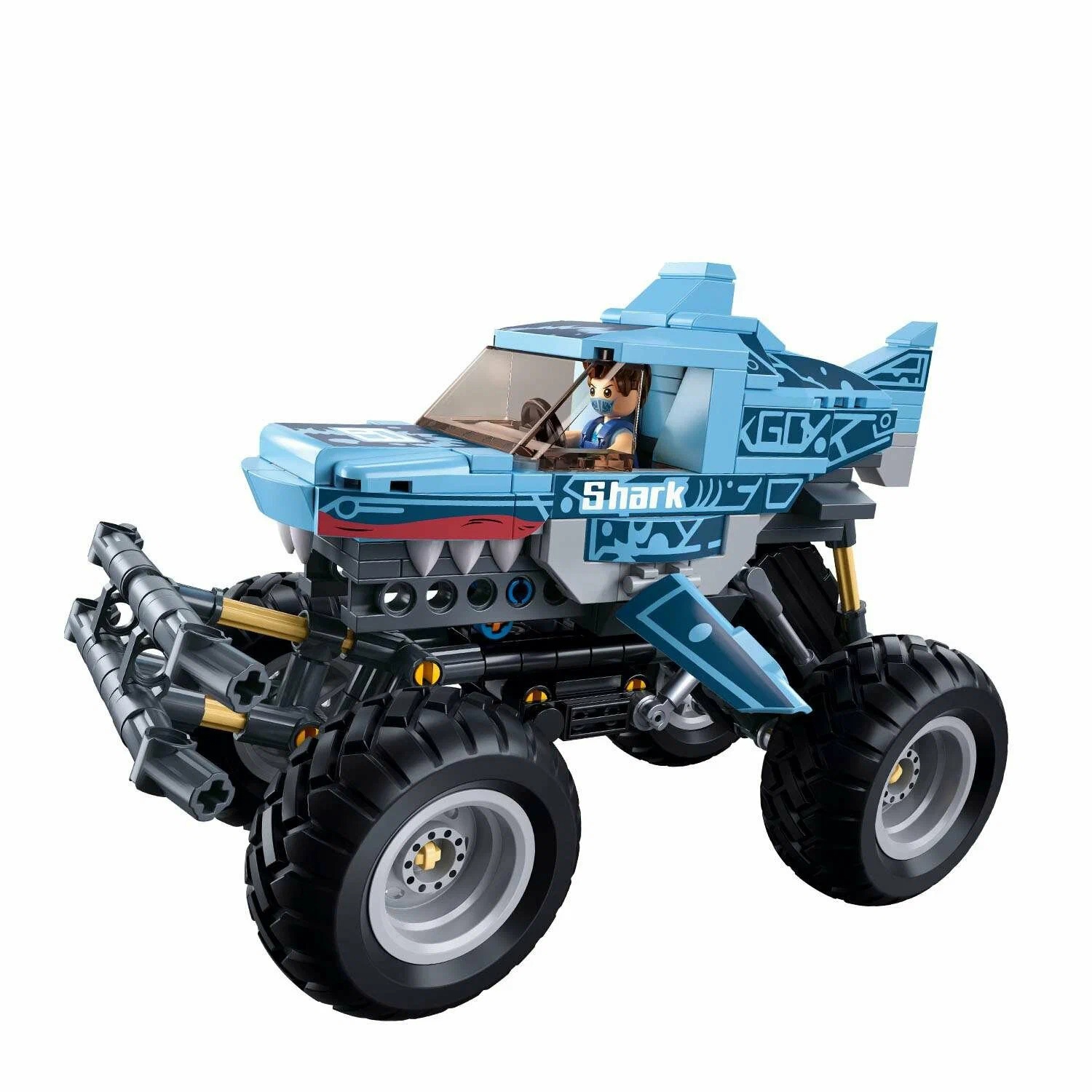 Конструктор СЛУБАН Внедорожник Акула 273 дет. М38-В1163 - миниатюра 2