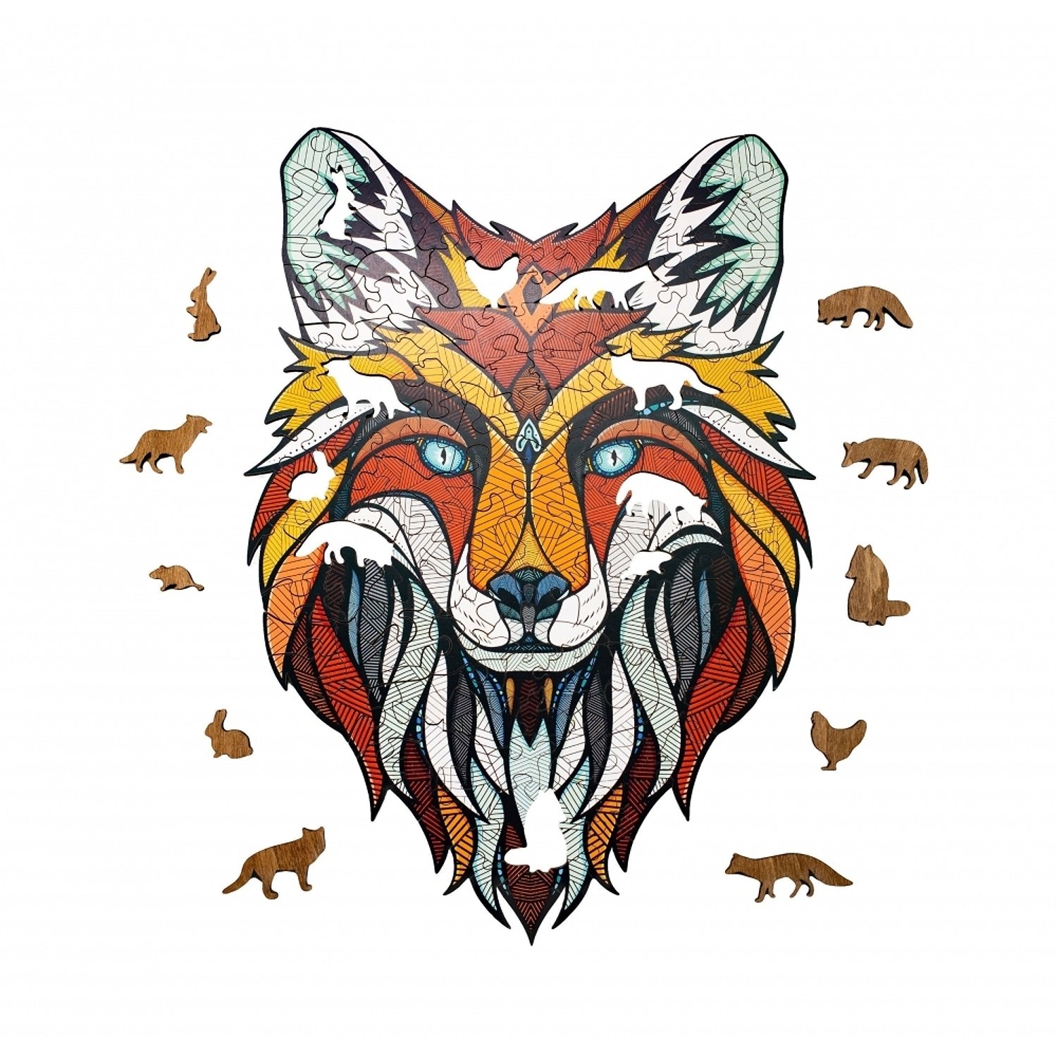 Пазл деревянный Хитрый лис 640 дет. EWA - фото 1