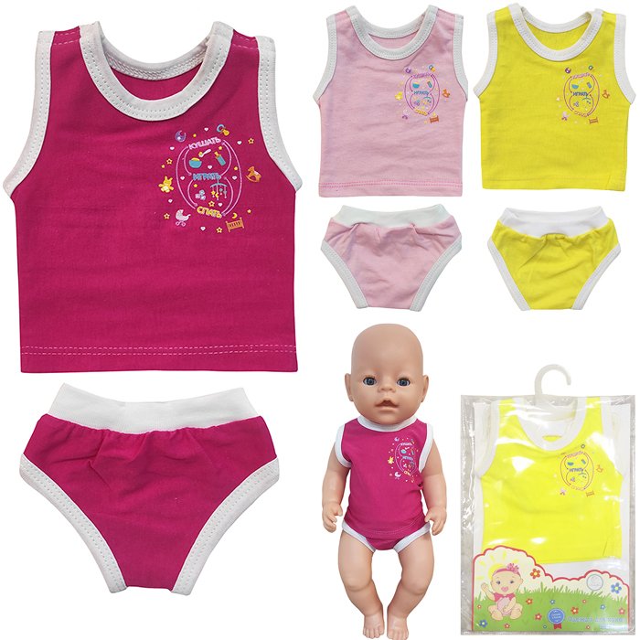 Майка и трусики для кукол - фото 1