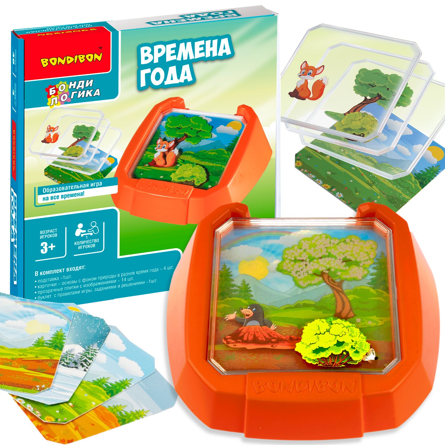 Настольная игра ВРЕМЕНА ГОДА Bondibon - миниатюра 3