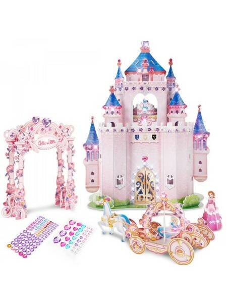 Пазл 3D Замок принцессы с садом 92д. - миниатюра 2