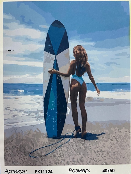 Картина по номерам 40*50 Серфенгистка - фото 1
