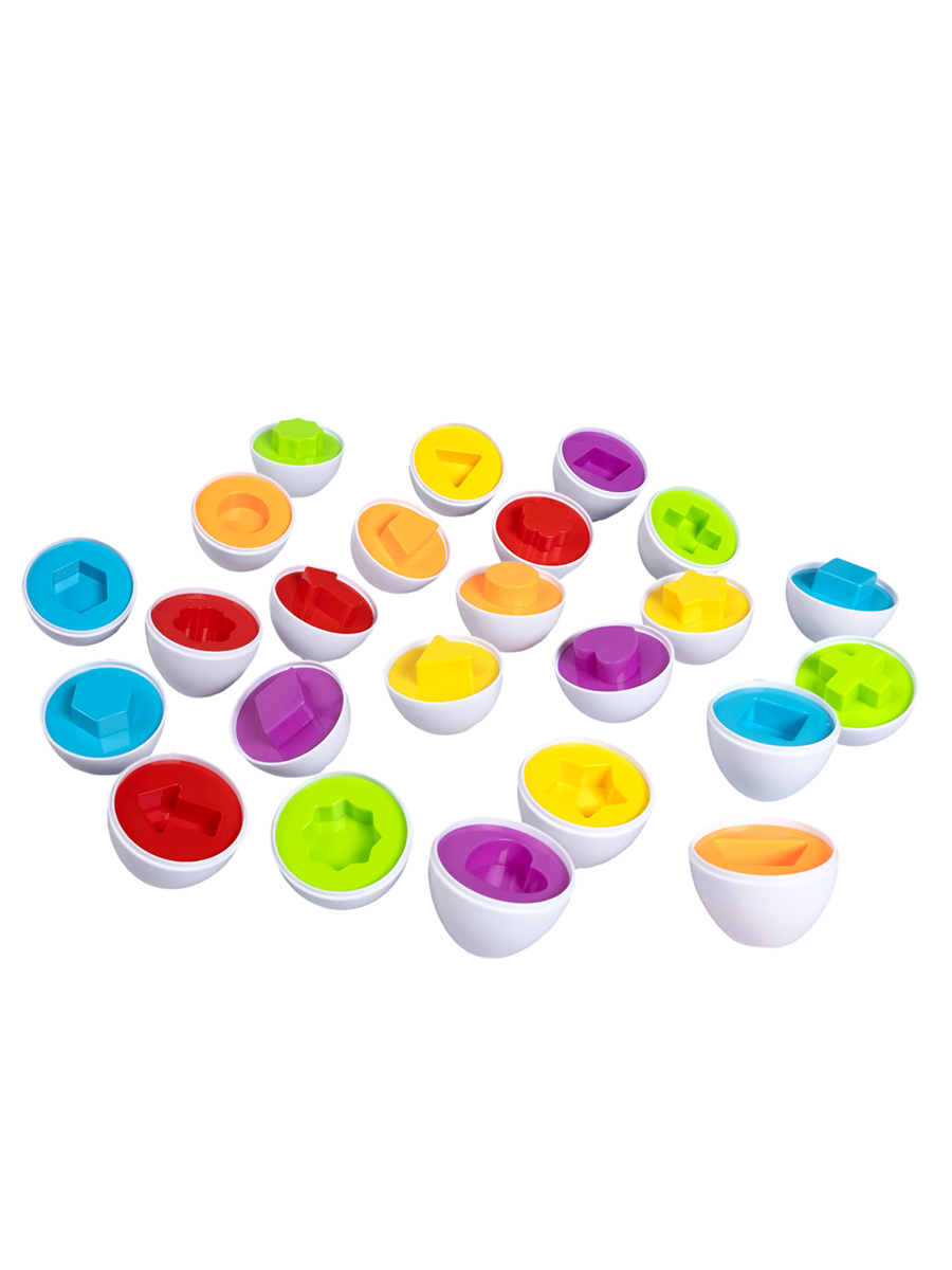 Сортер Головоломка Яйца Фигуры и формы 12шт - миниатюра 2