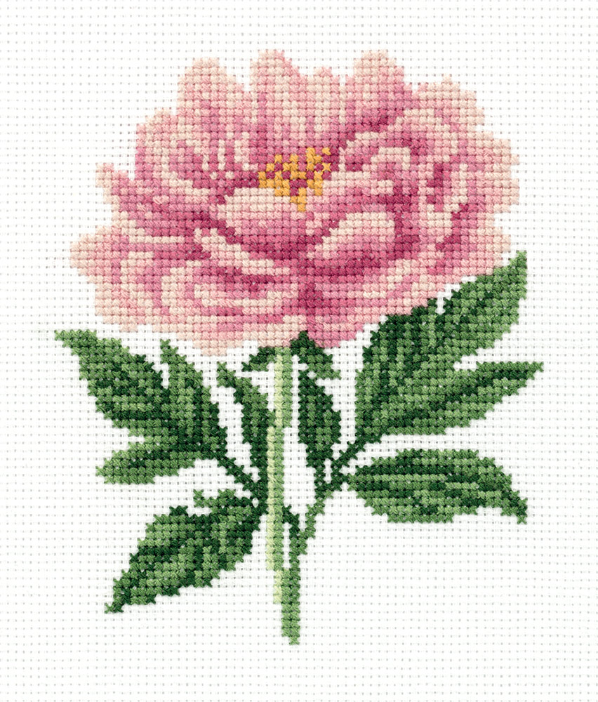 Вышивка крестиком 12*15см Садовый пион - фото 1