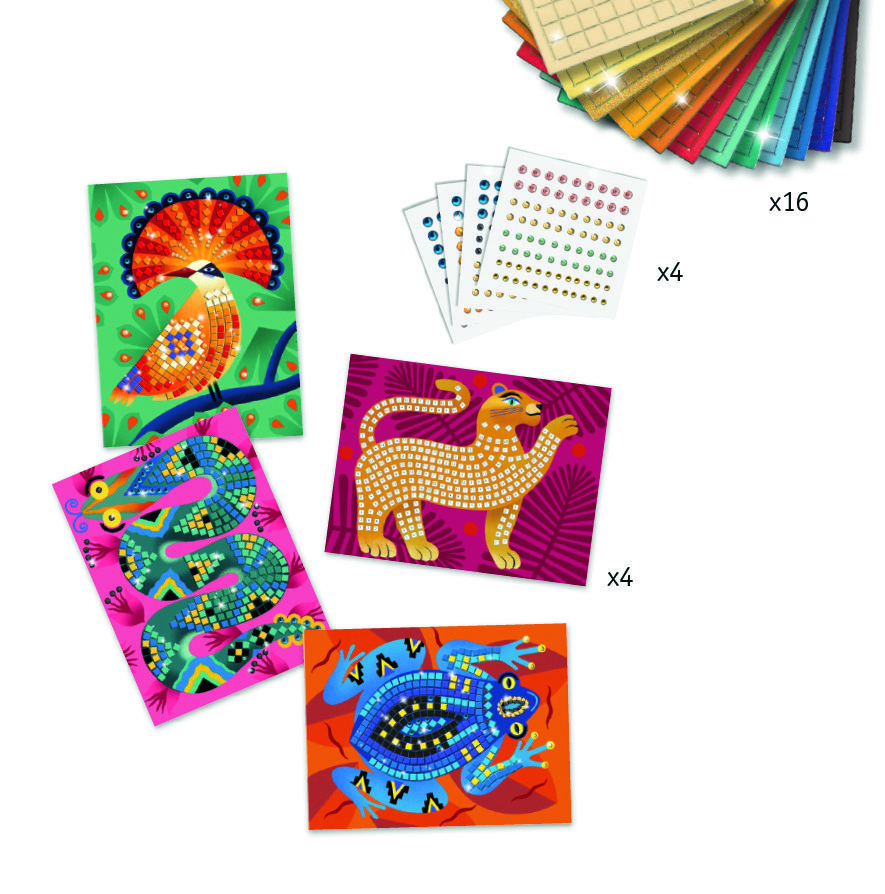 Аппликация стразами В джунгях DJECO - миниатюра 2