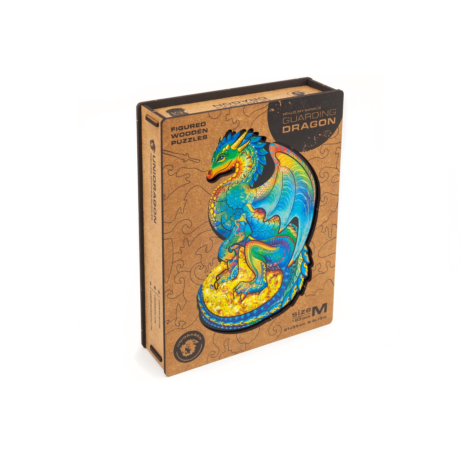 Пазл деревянный Оберегающий дракон 183д. UNIDRAGON - фото 1