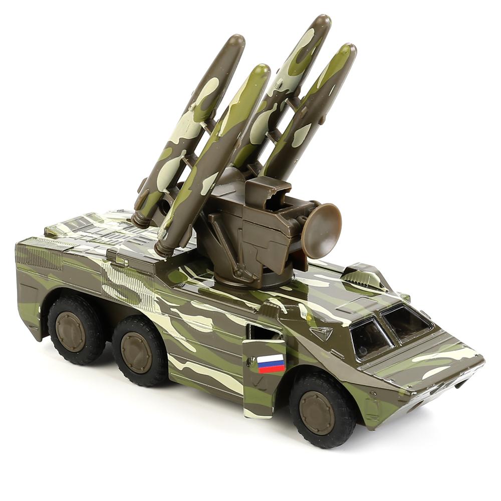 Машина металлическая ТЕХНОПАРК ЗРК ОСА зел. камуфляж - миниатюра 2