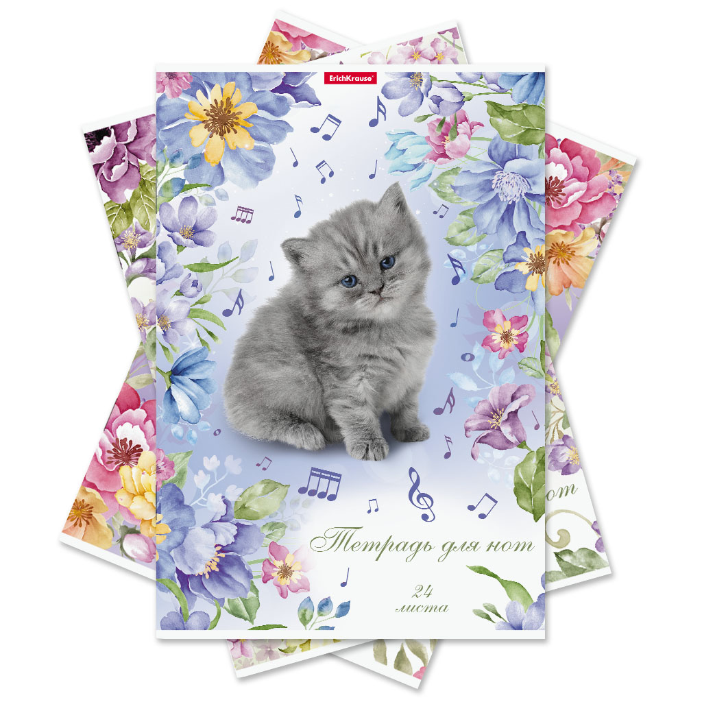 Тетрадь для нот А4 24л. Мурзики EK - фото 1