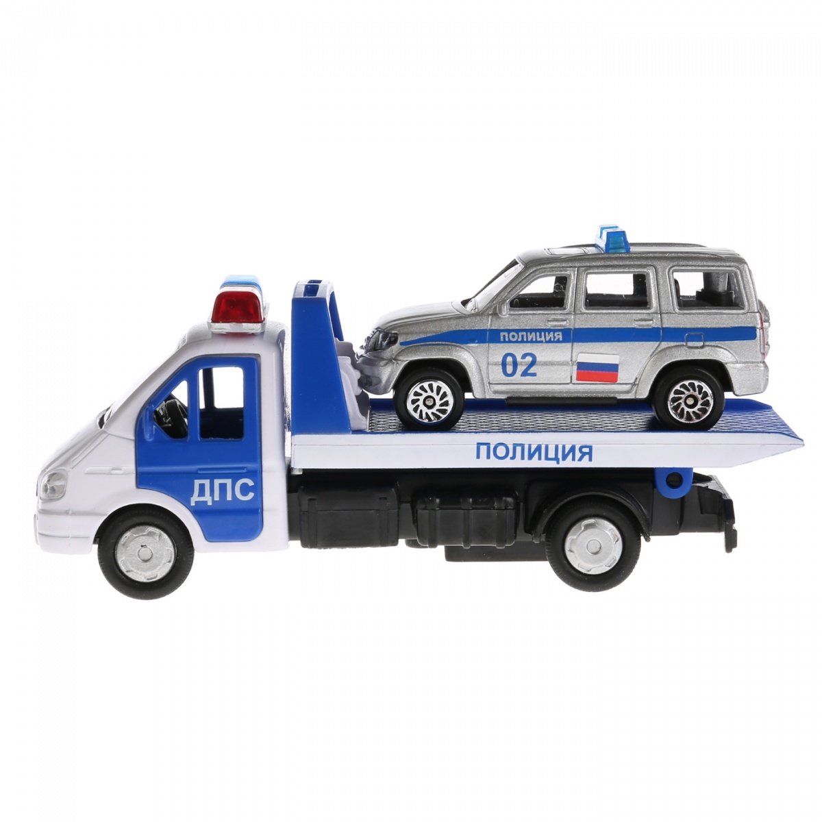 Модель мет. Газель эвакуатор+УАЗ Патриот - миниатюра 3