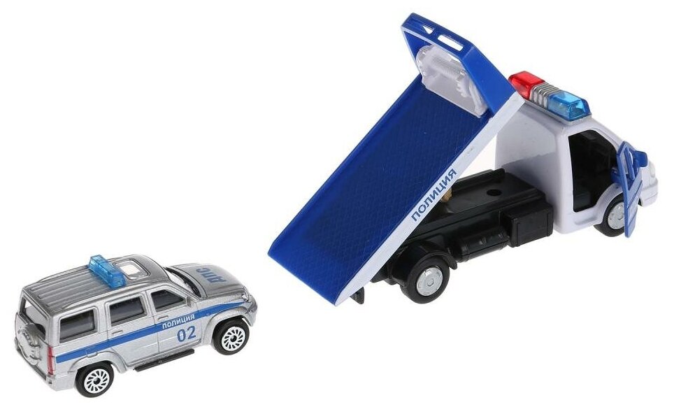 Модель мет. Газель эвакуатор+УАЗ Патриот - миниатюра 2