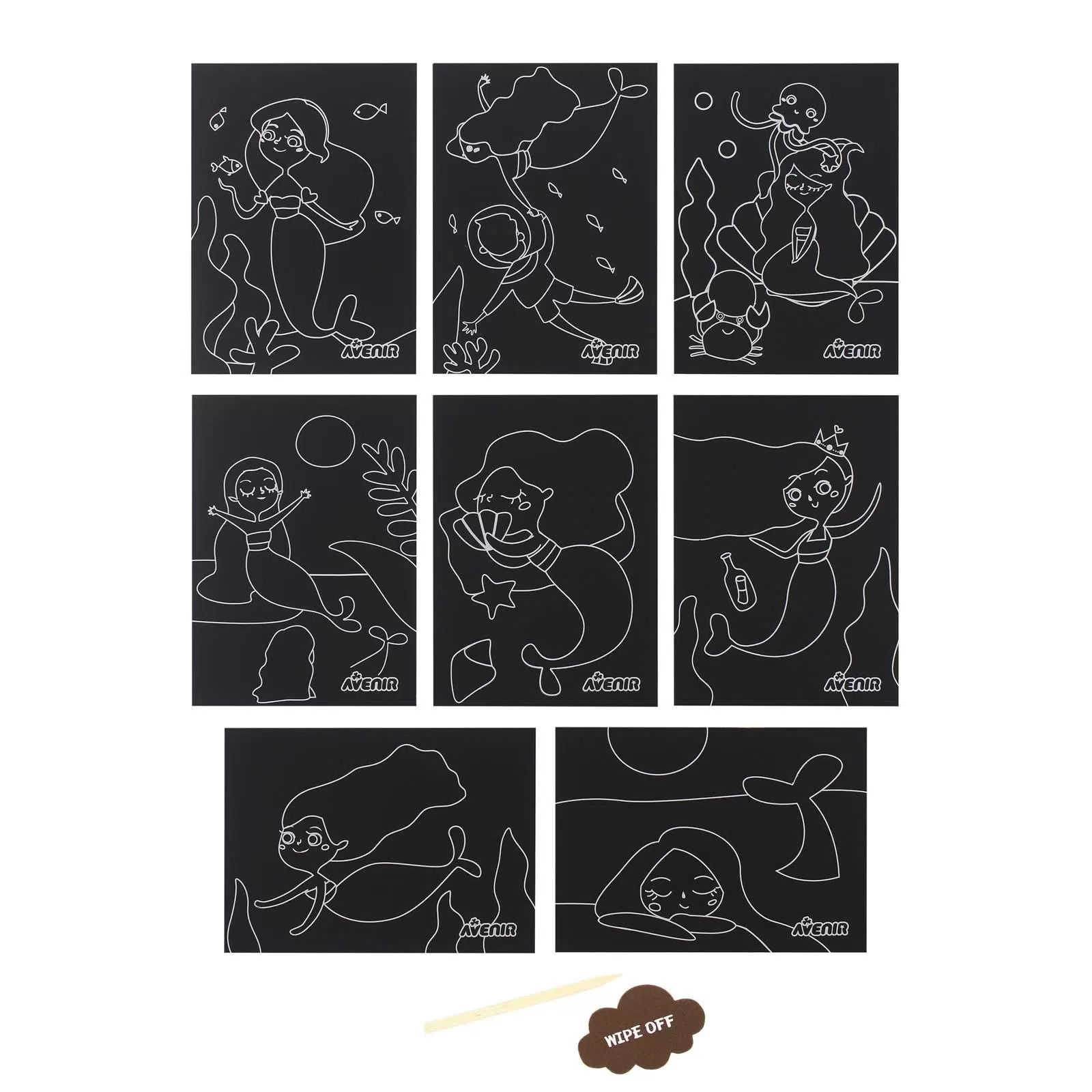 Гравюра цветная Русалки - фото 1