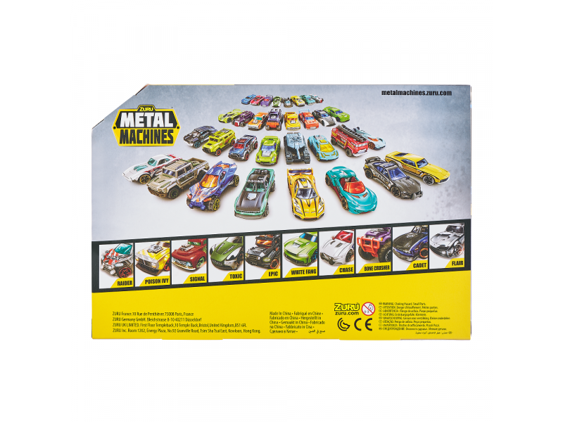 Машины металлические Гоночные 10шт Метал Машинс - миниатюра 4