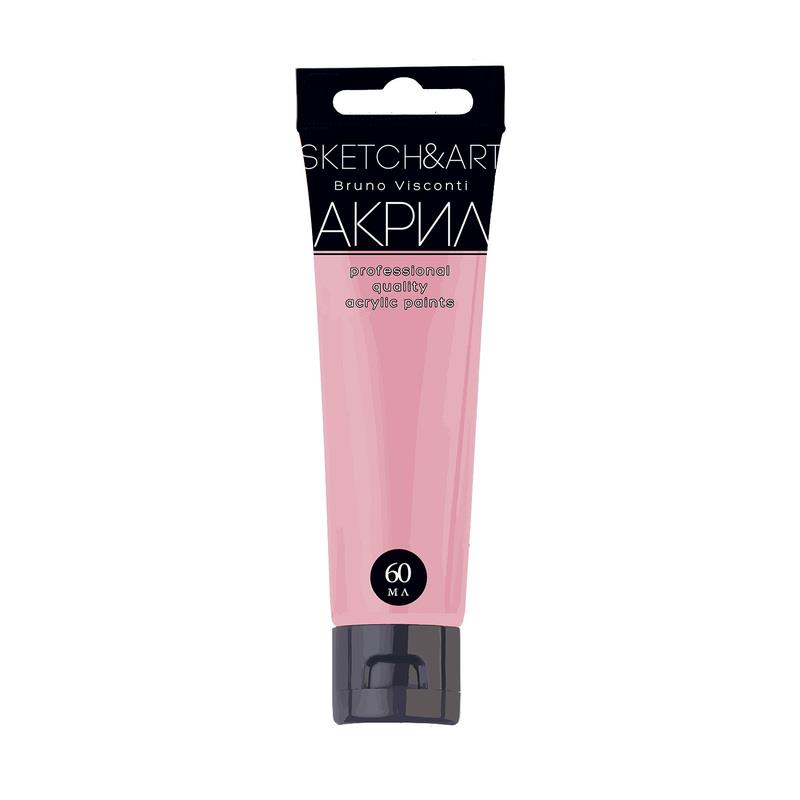 Краска акриловая 60мл роз. пастель Bruno Visconti - фото 1