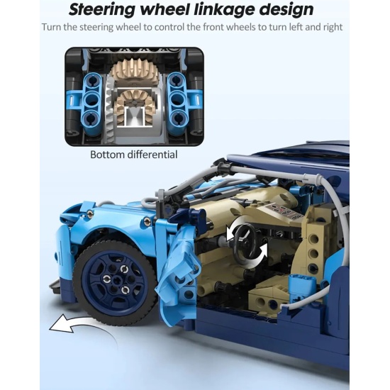Конструктор CADA Гоночный автомобиль 1196 дет. - миниатюра 3